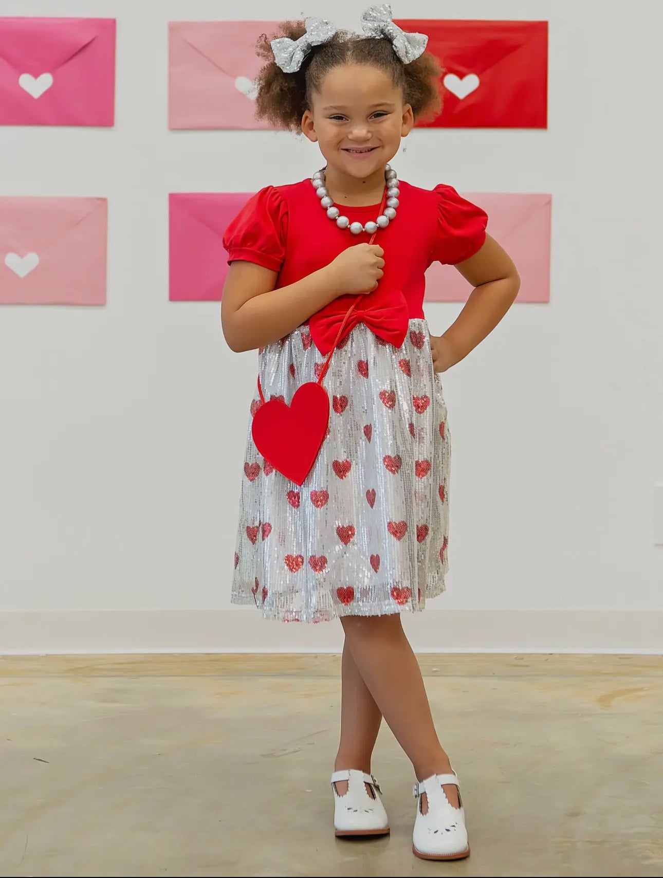 Sequin hearts girl clearance dresses